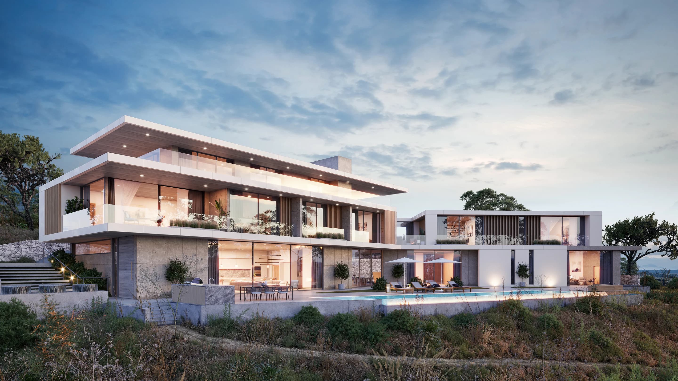 Landscaped residences in a Dubai master community
